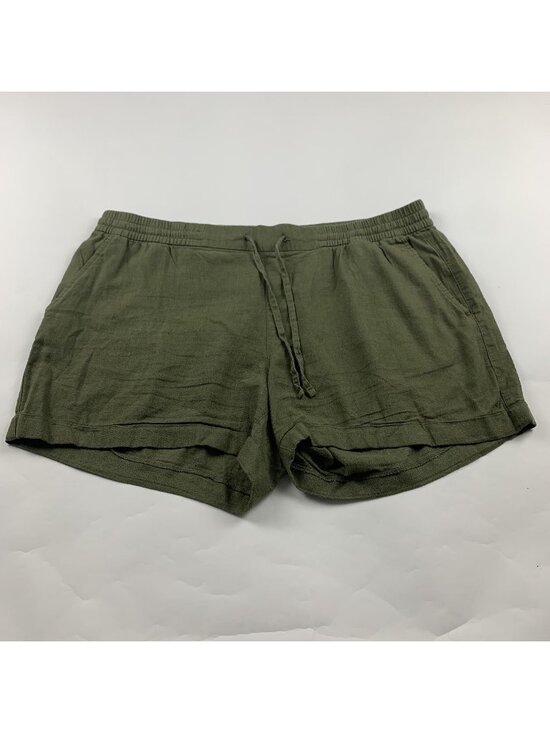 Old Navy Pants - Old Navy Hunter Pines Linen Blend Pull On Shorts XL